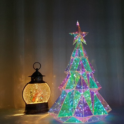 LED아이스트리 50cm 오로라트리 크리스마스장식 크리스탈트리 크리스마스선물, 뮤베이비